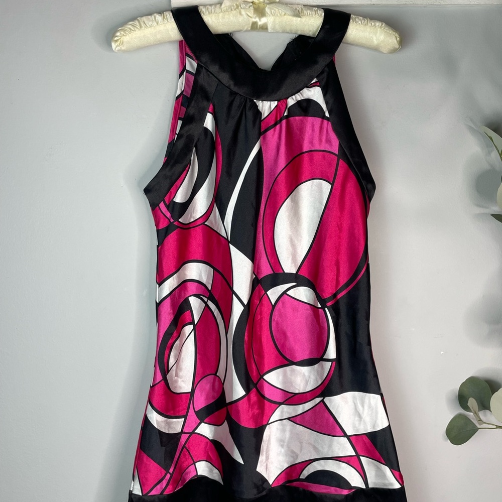 Y2k Vanity Pink and Black Retro Fitted Top